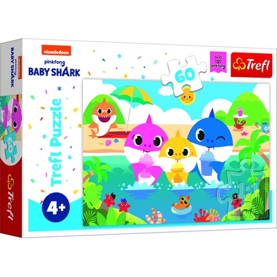 TREFL Baby Shark s rodinou na dovolené 60 dielov