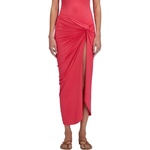 SUNDEK Long crossed in front sarong - Pink (Pitaya)