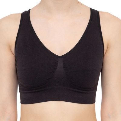 Bellinda EASY BRA - Дамски бюстхалтер без подкрепа спортен тип - черен Bellinda | Cheren | ЖЕНИ | M