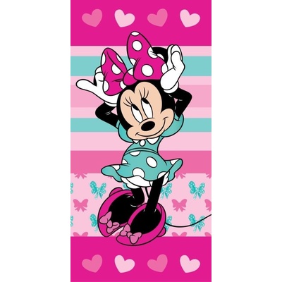 Jerry Fabrics osuška Minnie Hearts 04 70 x 140 cm