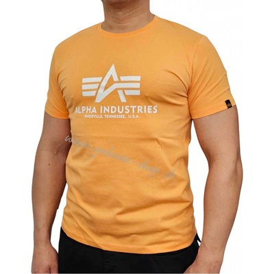 Alpha Industries Basic T-Shirt Tangerine tričko pánske oranžové