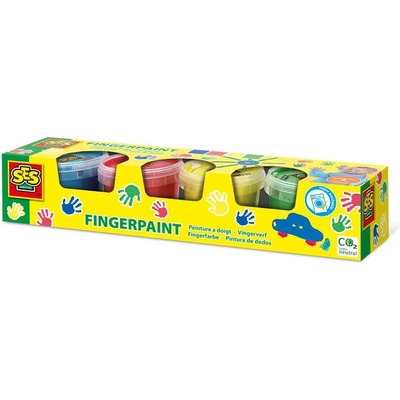 SES Prstové farby základné farby 4 x 110 ml