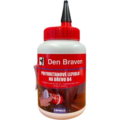 Lepidlo na dřevo Den Braven D4 polyuretanové - 500g – Zboží Mobilmania