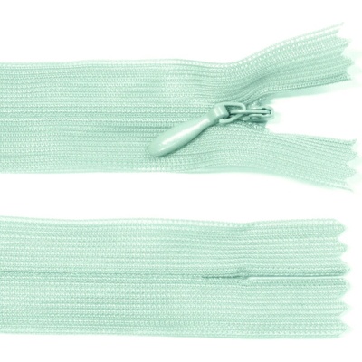 Spirálový zip no.3 skrytý nerozepínací 20cm - více barev color: 599 mint zelená