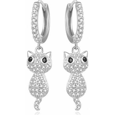 Beneto AGUC2574D stříbrné kroužky kočičky