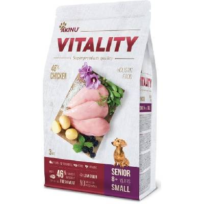 Akinu Vitality dog senior small Chicken 3 kg