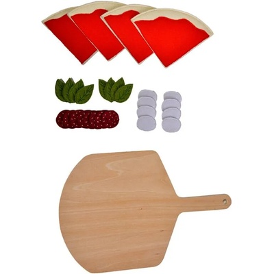 Classic World Дървен кухненски комплект - Пица с дъска за рязане