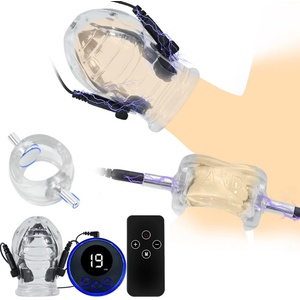 SuperLove E-Stim CBT Set Glans Trainer & Testicles Ring