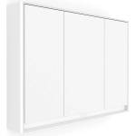 Nimco GA 1 - Огледален шкаф с LED осветление, 70x120x15 см, 3 врати, бял мат GAB 10006VX-05 (GAB 10006VX-05)