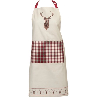 Cosy Lodge Kuchyňská zástěra s jelenem 70x85cm