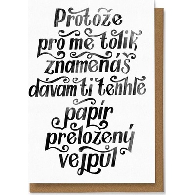 Přání Chaukiss Papír přeložený