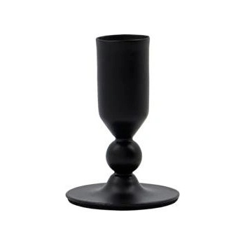 House Doctor Свещник за класическа свещ Folk 7 см черен (205340043)