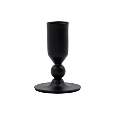 House Doctor Свещник за класическа свещ Folk 7 см черен (205340043)