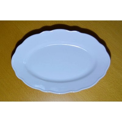 český porcelán Dubí mísa oválná 20 cm bílý 10066-b