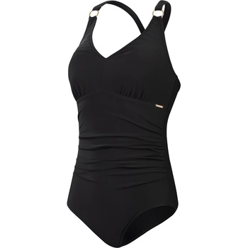 Image 1 of Speedo Womens Shaping V Neck 1 Piece - Black