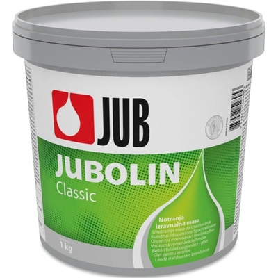 JUB JUBOLIN Classic vnútorný vyrovnávací tmel na stenu a strop 1 kg Biela