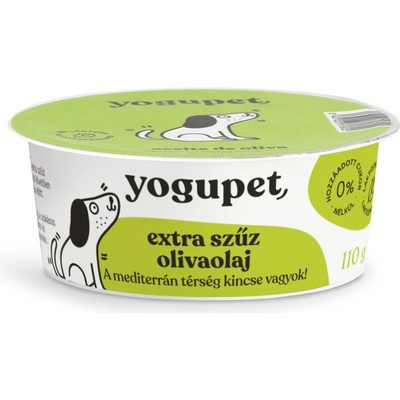 Yogupet Bezlaktózový jogurt pre psy S extra panenským olivovým olejom 110 g