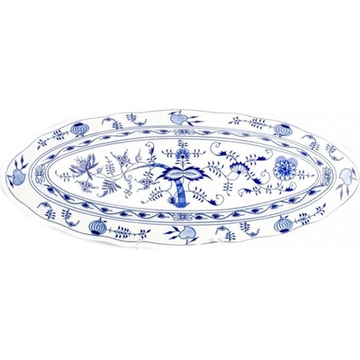 Český porcelán Dubí Mísa oválná na ryby cibulák 57 cm
