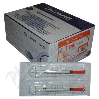 Chirana Inj.střík.ins. 1 ml U100 0,33 x 12 100 ks
