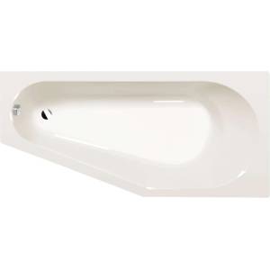 POLYSAN Tigra - Асиметрична вана R 170x80 см, цвят слонова кост 90611.40 (90611.40)
