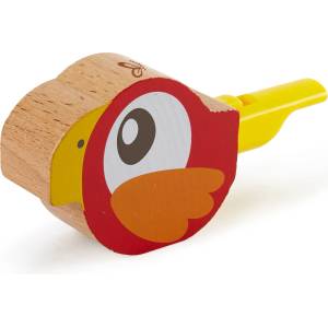 Hape Дървена свирка Hape - Птиче, Червена (H0474)
