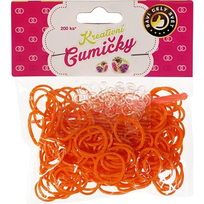 Loom Bands 200ks + háček ORANŽOVÉ – Zboží Dáma