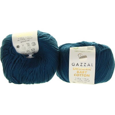 Gazzal Organic Baby Cotton 437 petrolejová