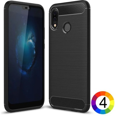 Huawei P20 Lite Удароустойчив Carbon Fiber Калъф и Протектор