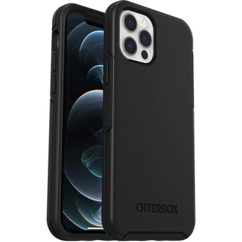 OtterBox Symmetry Case - удароустойчив хибриден кейс за дисплея iPhone 12, iPhone 12 Pro (черен)