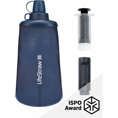 Lifestraw Peak Series Collapsible Squeeze Bottle 650ml Mountain Blue