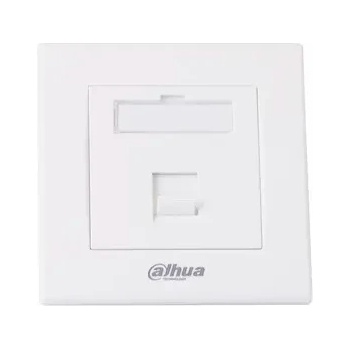 Dahua Лицев панел Dahua PFM971-1, 86x86, за 1x RJ45 вложки, бял (PFM971-1)