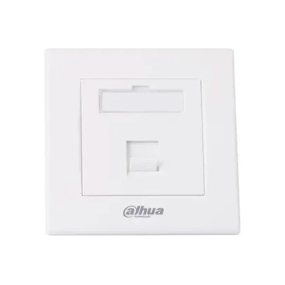 Dahua Лицев панел Dahua PFM971-1, 86x86, за 1x RJ45 вложки, бял (PFM971-1)