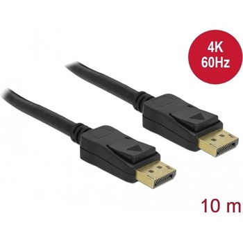 Delock Delock кабел DisplayPort 1.2 мъжки към DisplayPort мъжки черен 4K 60 Hz 10m (84862)