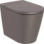 Roca Тоалетна чиния Roca A347526660 ROUND, стояща, долепена до стената, двойно оттичане, Rimless, 37x56x44см (A347526660)