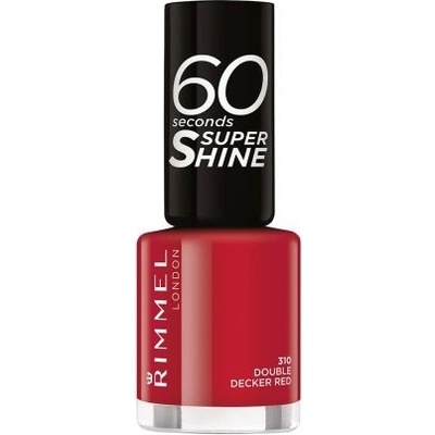 Rimmel London 60 Seconds Super Shine 310 Double Decker Red lak na nechty