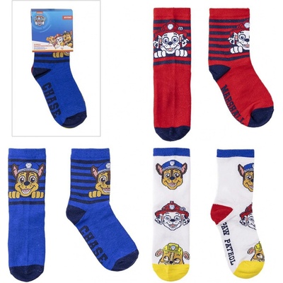 Paw Patrol II Detské ponožky 3 balenie