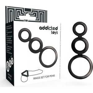 Addicted Toys - rings комплект за penis - smoked