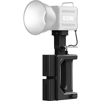 E-Reise Преносима дръжка с гнезда за батерии за cob led видео осветление