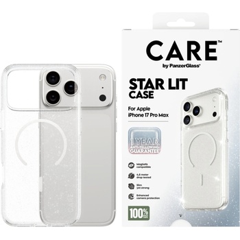 Panzer Гръб Care by PanzerGlass за iPhone 17 Pro Max, Flagship Case Urban Explorer Star Lit w. White MagSafe