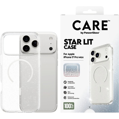 Panzer Гръб Care by PanzerGlass за iPhone 17 Pro Max, Flagship Case Urban Explorer Star Lit w. White MagSafe