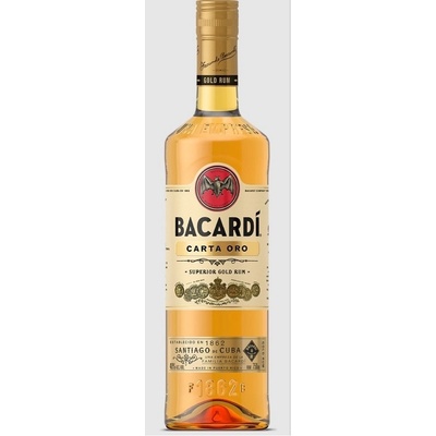 Bacardi Gold Carta Oro 37,5% 1 l (holá láhev) – Hledejceny.cz