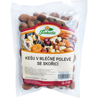 Velkoobchod Pohoda Kešu v mléčné polevě se skořicí 250 g