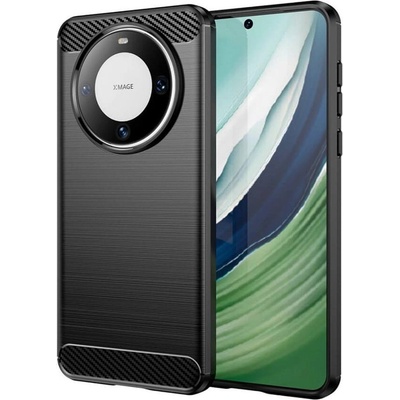 GKK Противоударен Калъф за Huawei Mate 60 Pro, Premium Carbon Case, Черен (5906601603371)