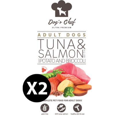 Dog's Chef Tuna & Salmon With Sweet Potato And Broccoli 2 x 12 kg