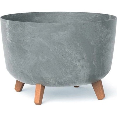 PROSPERPLAST Kvetináč GRACIA BETON EFFECT 33,9 cm sivý