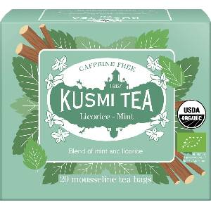 Kusmi Tea Био чай Organic Licorice-Mint в муселинови торбички 20 бр (21278A1120)
