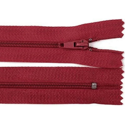 Špirálový zips šírka 3 mm dĺžka 20 cm pinlock Farba: 178 bordó