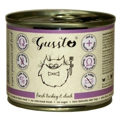 GUSSTO Cat Fresh Turkey & Duck 200 g