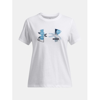 Under Armour UA Big Logo UA Fill SS Тениска за момичета Under Armour | Byal | Момичешки | 128