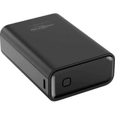 Ansmann 20000 mAh PB222PD sw powerbanka 20000 mAh Power Delivery 3.0, Quick Charge 2.0 Li-Pol černá S regulátorem nabíjení, Možnost současného nabíjení a